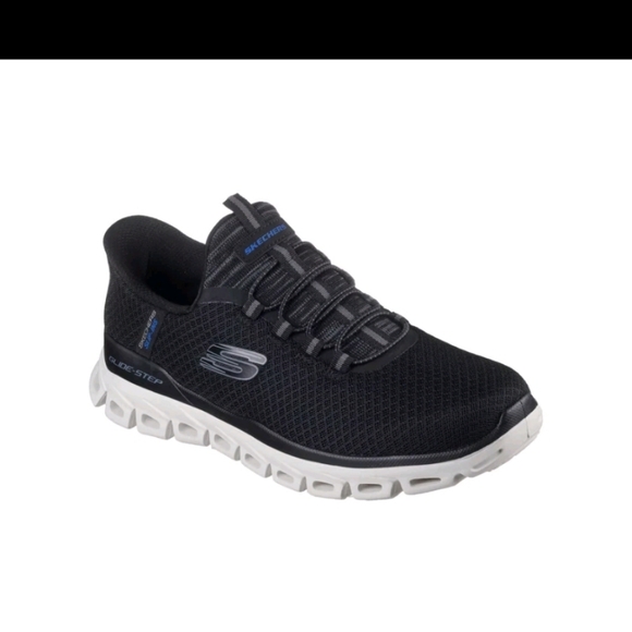 Skechers Men's Glide-Step Noxus Hands Free Slip-in Sneaker, Black - Picture 4 of 7